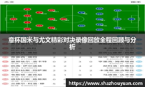 意杯国米与尤文精彩对决录像回放全程回顾与分析